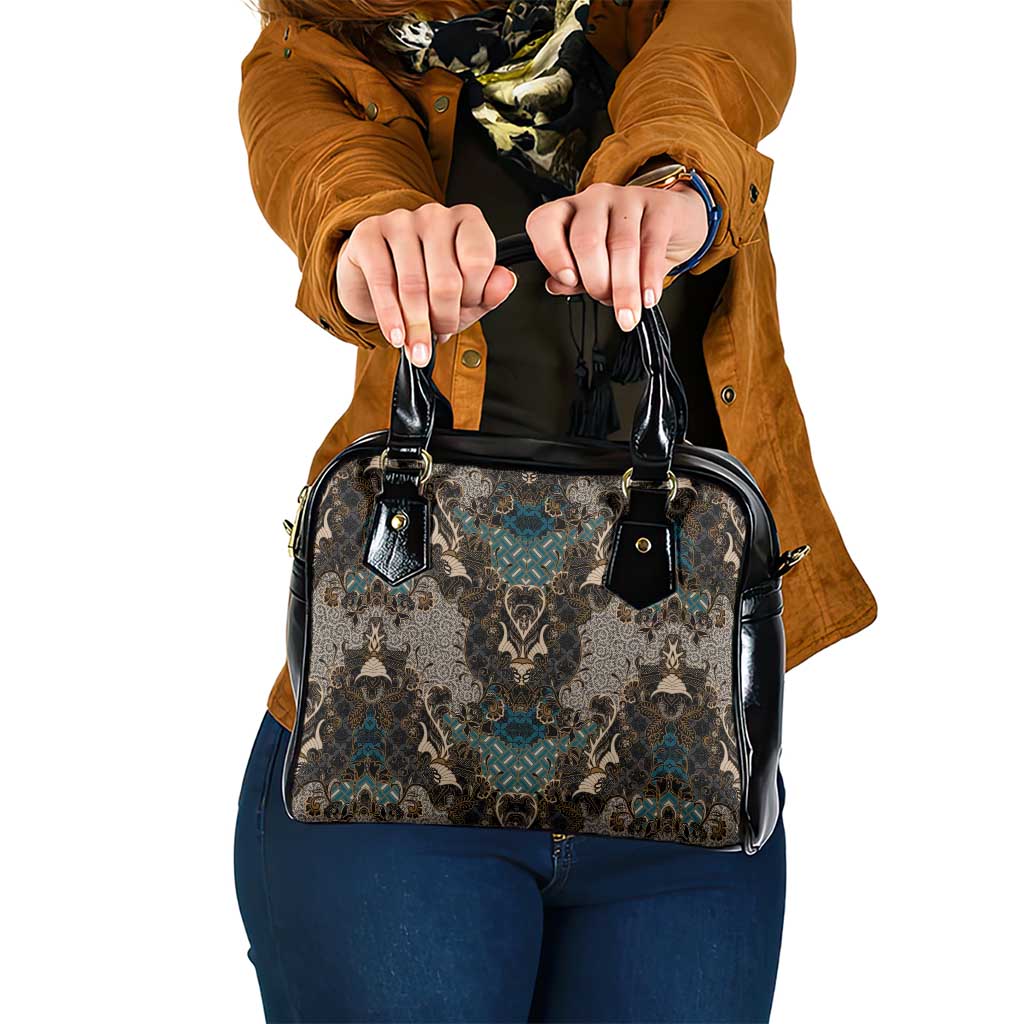 Madiba Nelson Mandela Shoulder Handbag Indonesia Batik Black LT15