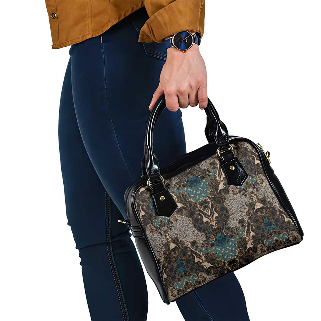 Madiba Nelson Mandela Shoulder Handbag Indonesia Batik Black LT15