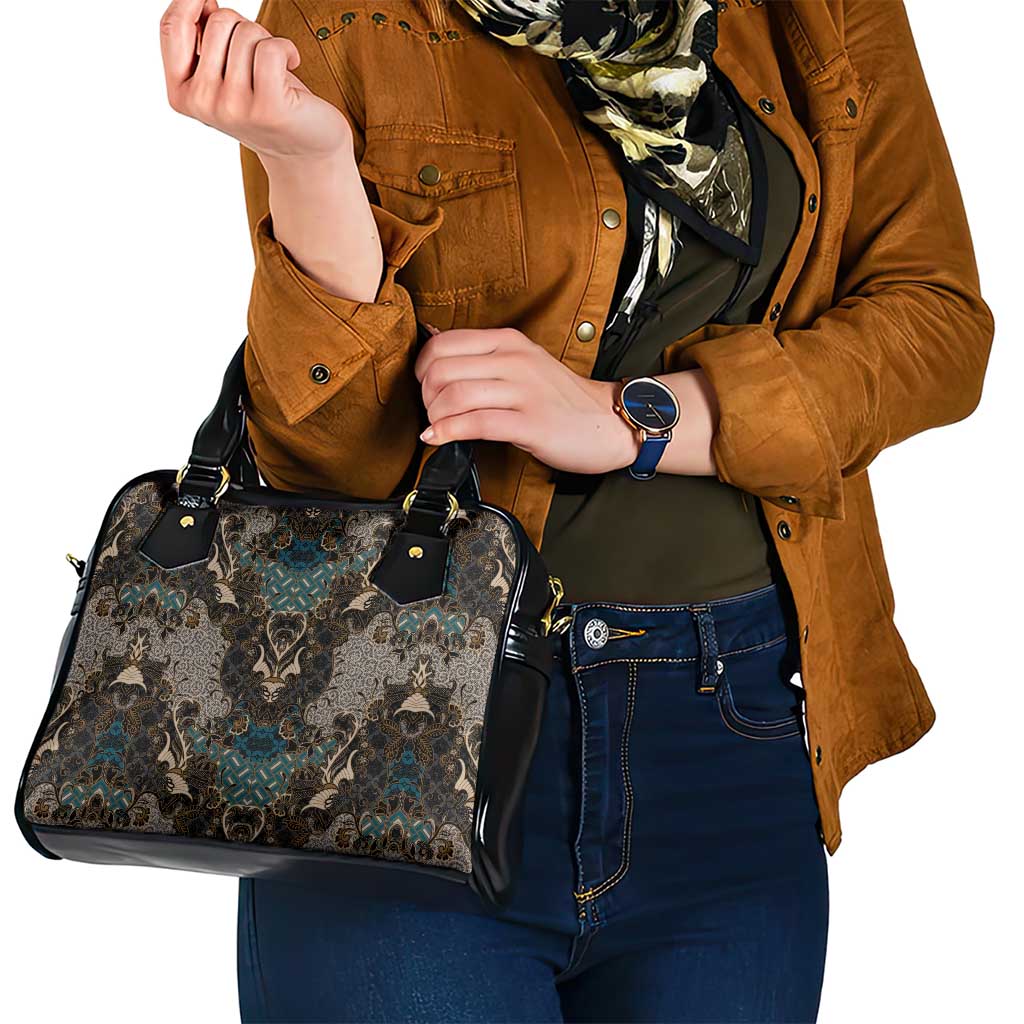 Madiba Nelson Mandela Shoulder Handbag Indonesia Batik Black LT15