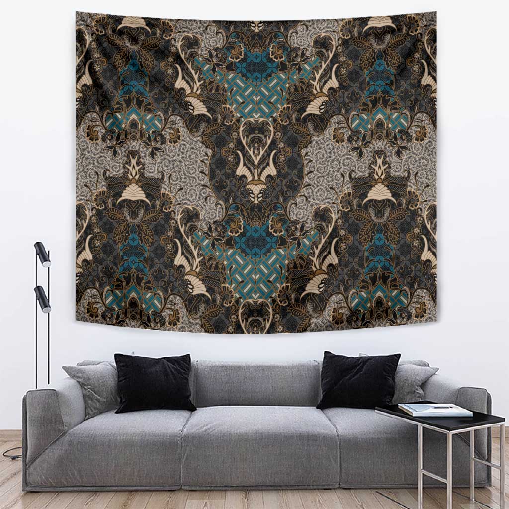 Madiba Nelson Mandela Batik Tapestry Black Indonesia Heritage LT15