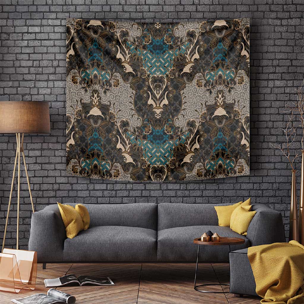 Madiba Nelson Mandela Batik Tapestry Black Indonesia Heritage LT15