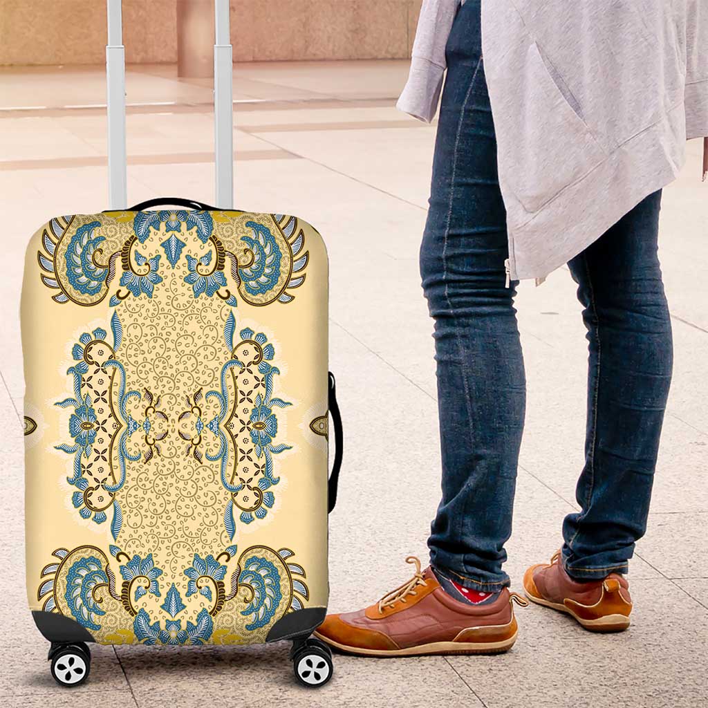 Madiba Nelson Mandela Luggage Cover Indonesia Batik Yellow Bule LT15