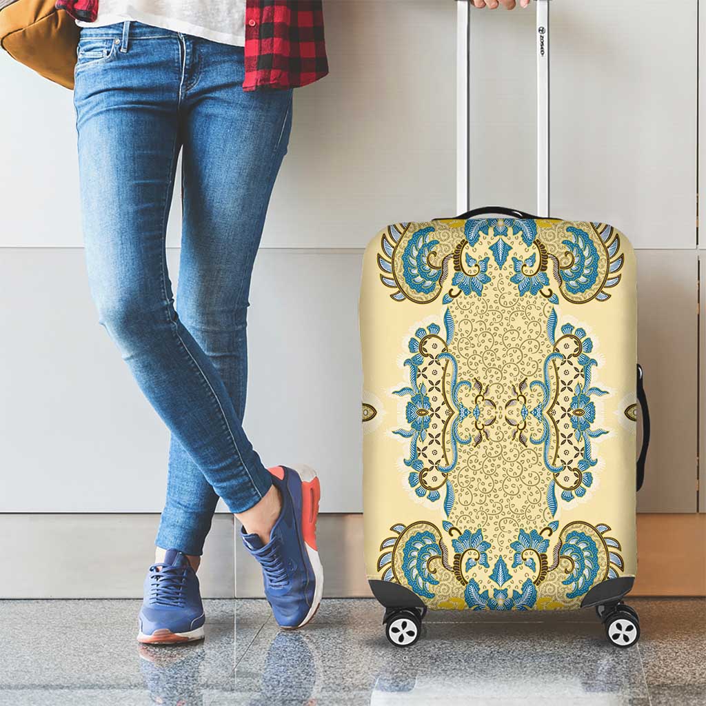 Madiba Nelson Mandela Luggage Cover Indonesia Batik Yellow Bule LT15