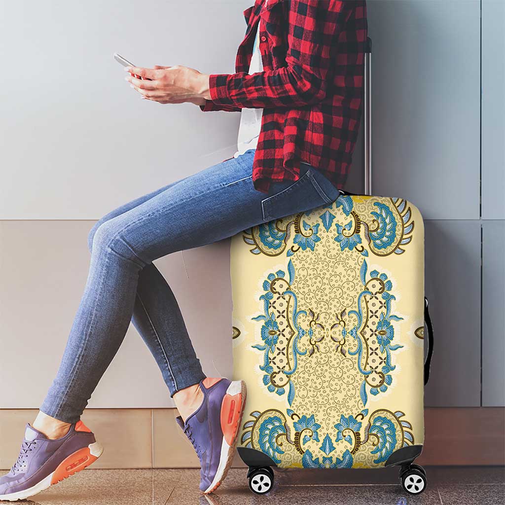 Madiba Nelson Mandela Luggage Cover Indonesia Batik Yellow Bule LT15