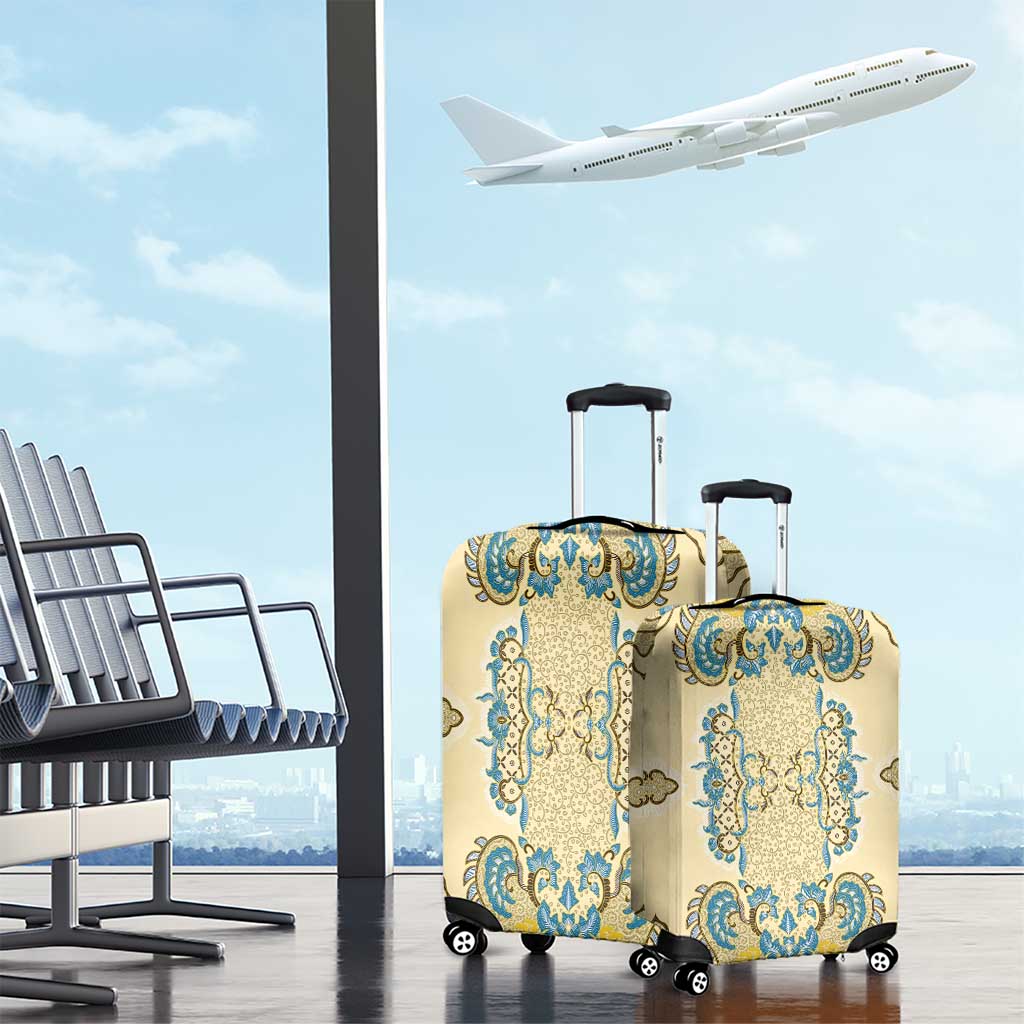 Madiba Nelson Mandela Luggage Cover Indonesia Batik Yellow Bule LT15