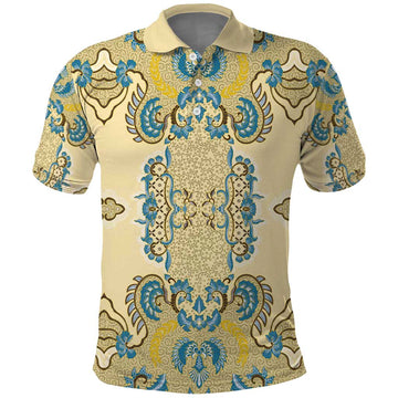 Madiba Nelson Mandela Polo Shirt Indonesia Batik Yellow Bule LT15