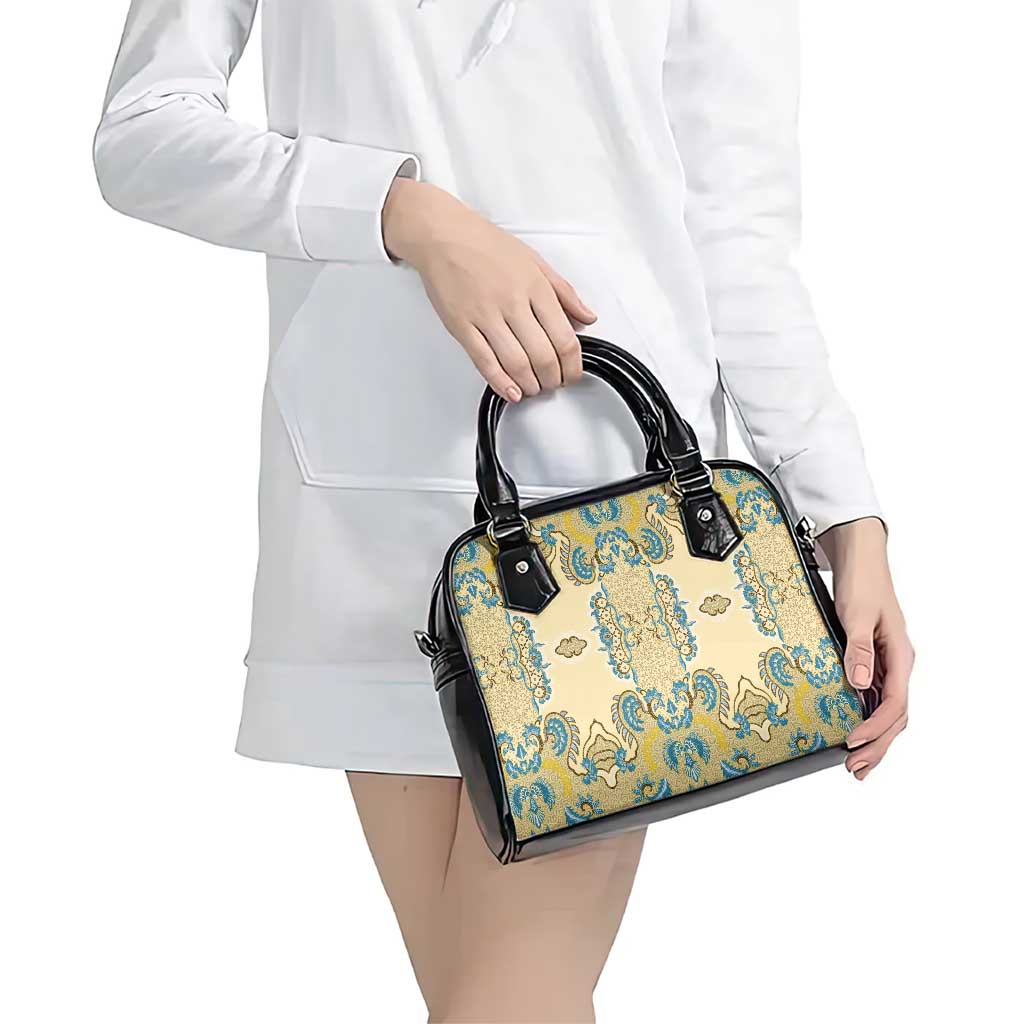 Madiba Nelson Mandela Shoulder Handbag Indonesia Batik Yellow Bule LT15