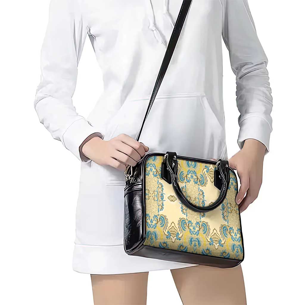 Madiba Nelson Mandela Shoulder Handbag Indonesia Batik Yellow Bule LT15