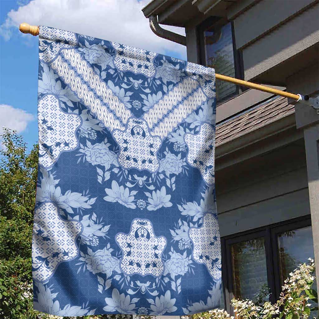 Indonesia Javanese Batik Nelson Mandela Madiba Blue Garden Flag LT15