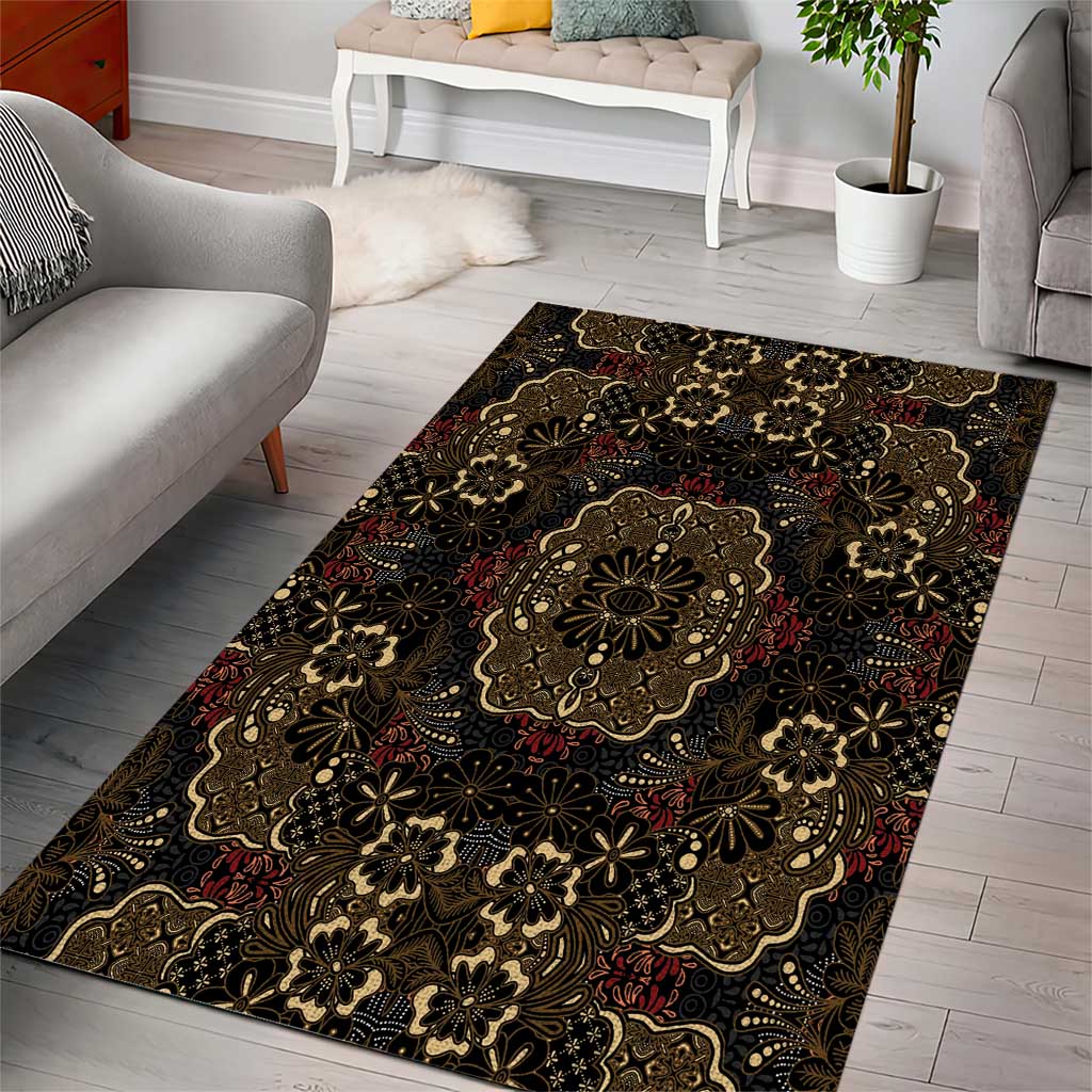 Indonesia Javanese Batik Nelson Mandela Madiba Vintage Style Area Rug LT15
