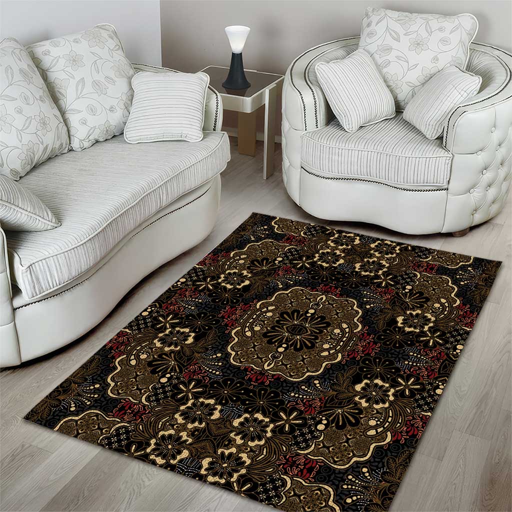 Indonesia Javanese Batik Nelson Mandela Madiba Vintage Style Area Rug LT15