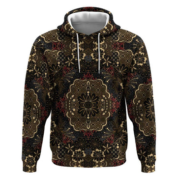 Indonesia Javanese Batik Hoodie Nelson Mandela Madiba Vintage Style LT15