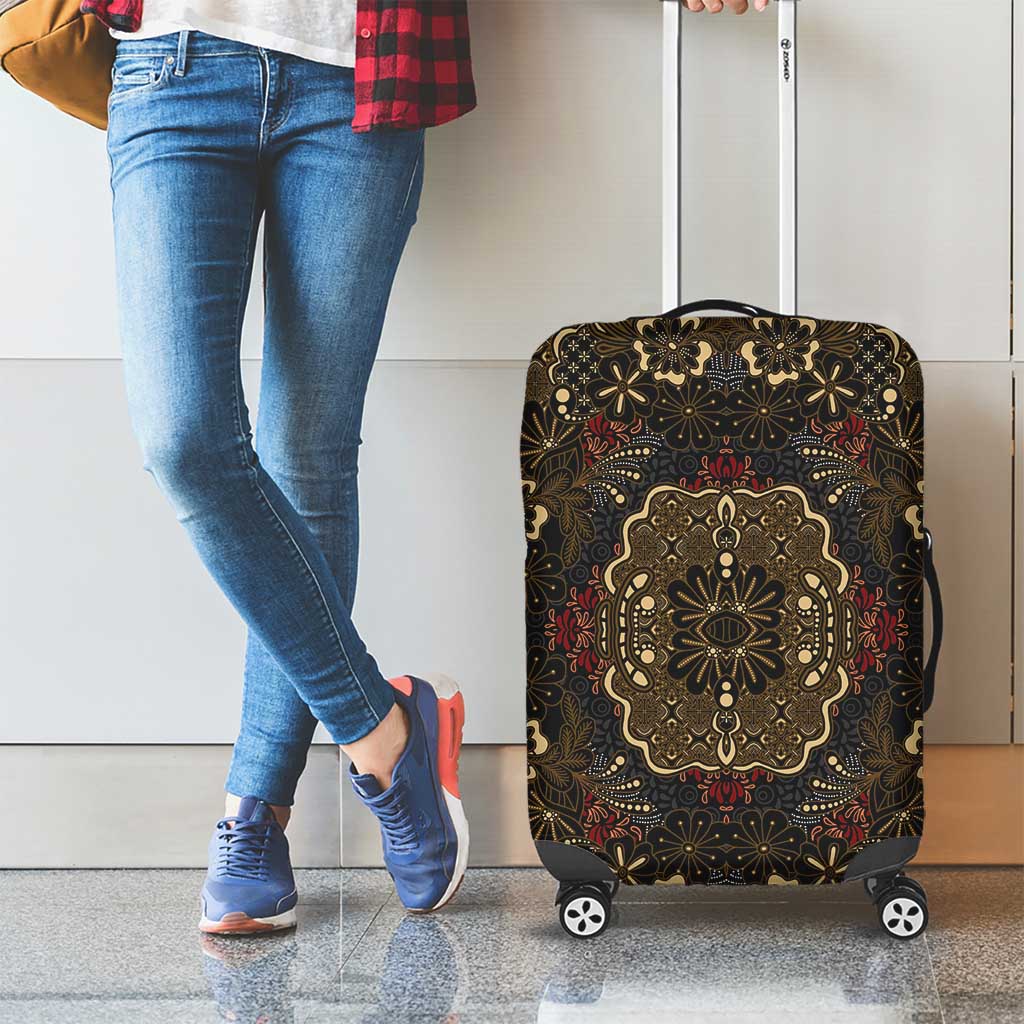 Indonesia Javanese Batik Luggage Cover Nelson Mandela Madiba Vintage Style LT15