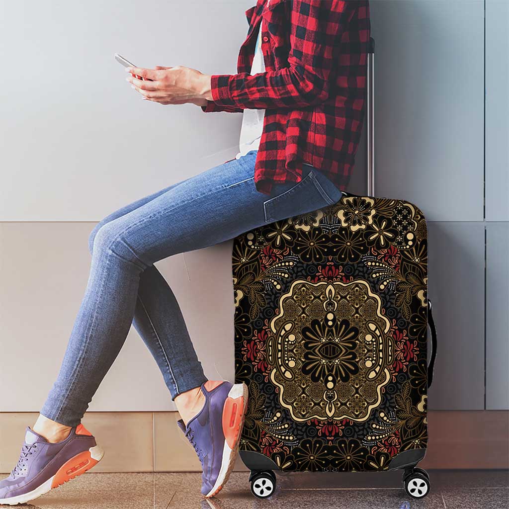 Indonesia Javanese Batik Luggage Cover Nelson Mandela Madiba Vintage Style LT15