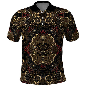 Indonesia Javanese Batik Polo Shirt Nelson Mandela Madiba Vintage Style LT15