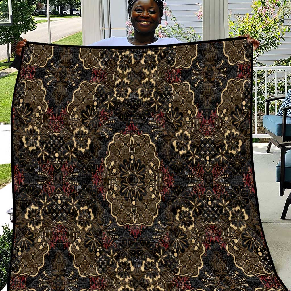 Indonesia Javanese Batik Nelson Mandela Madiba Vintage Style Quilt LT15