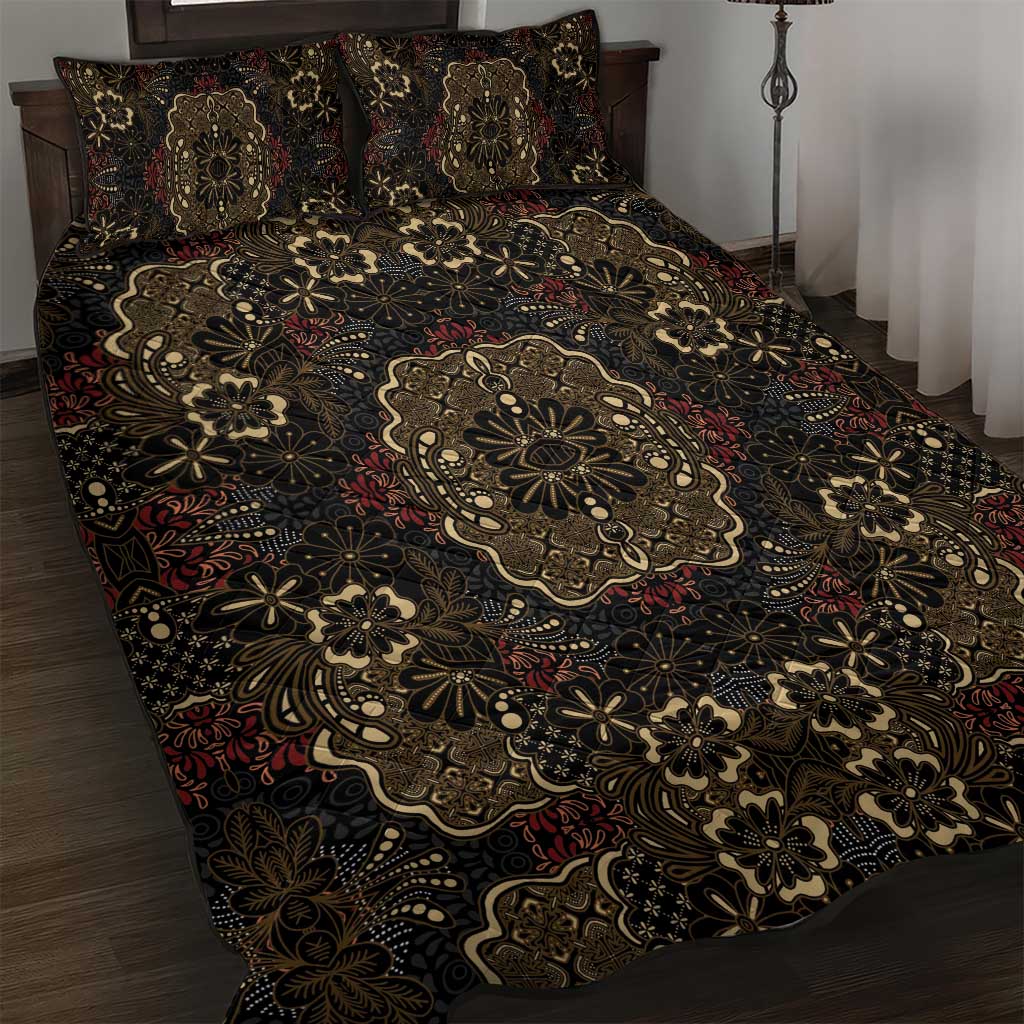 Indonesia Javanese Batik Nelson Mandela Madiba Vintage Style Quilt Bed Set LT15