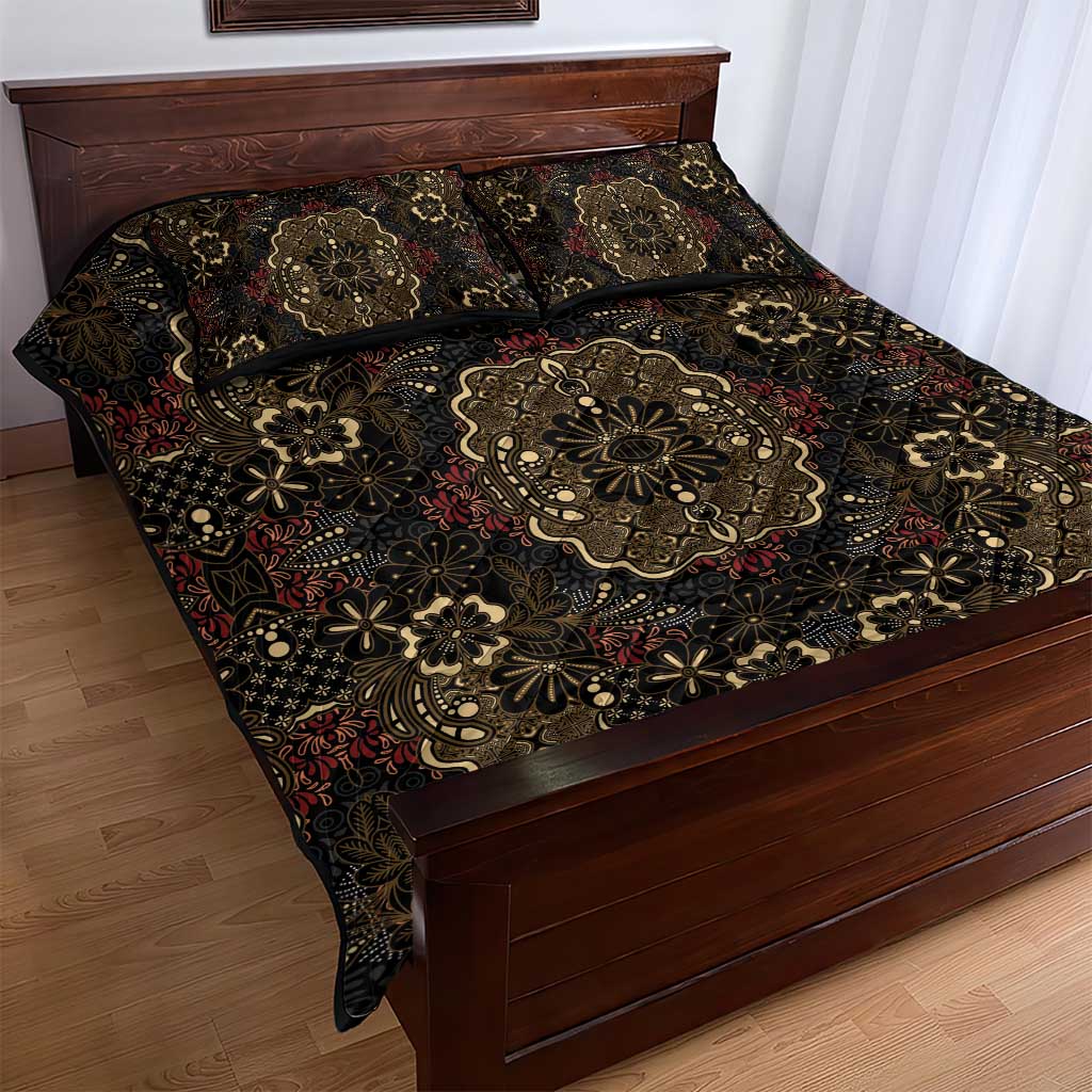 Indonesia Javanese Batik Nelson Mandela Madiba Vintage Style Quilt Bed Set LT15