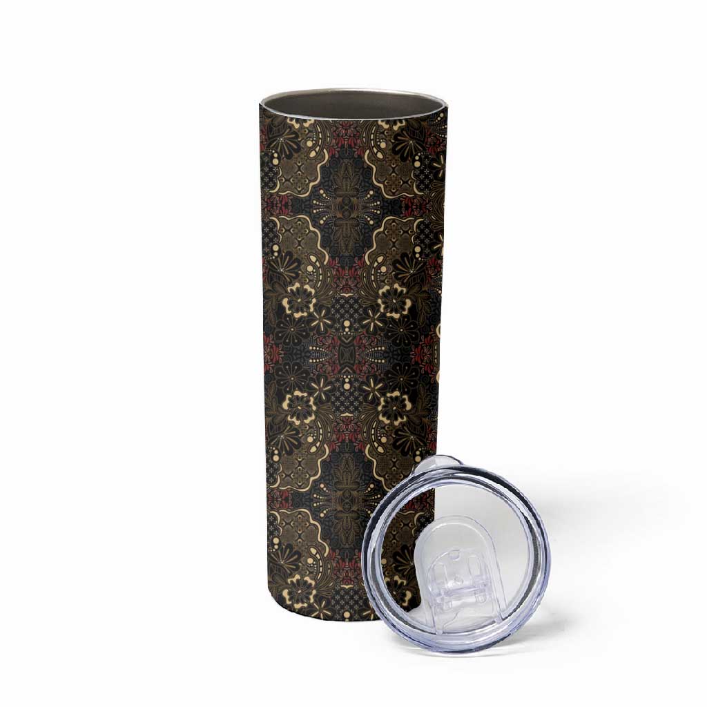 Indonesia Javanese Batik Nelson Mandela Madiba Vintage Style Skinny Tumbler LT15
