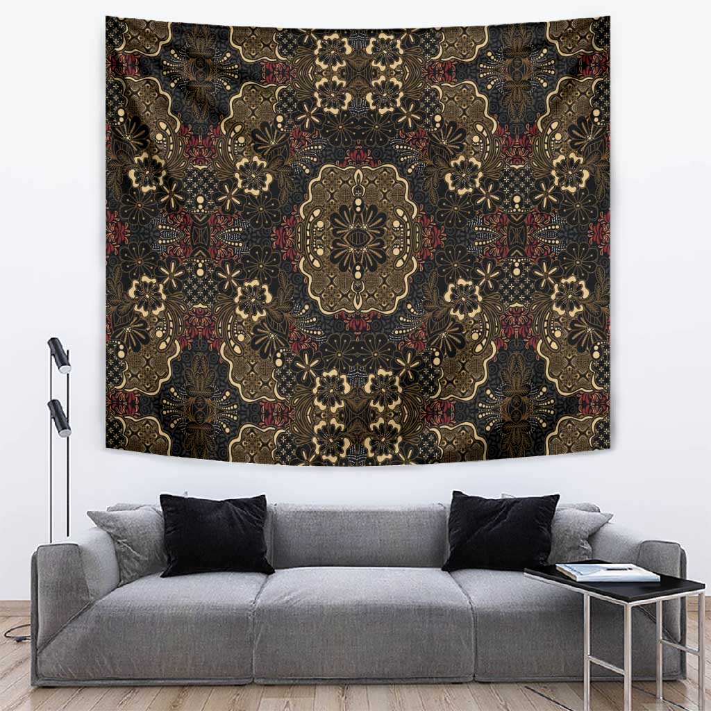 Indonesia Javanese Batik Nelson Mandela Madiba Vintage Style Tapestry LT15