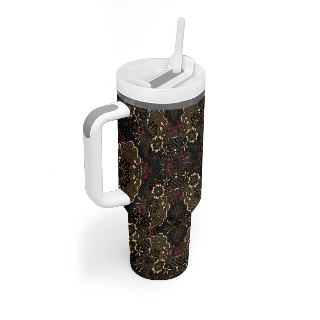 Indonesia Javanese Batik Nelson Mandela Madiba Vintage Style Tumbler With Handle LT15