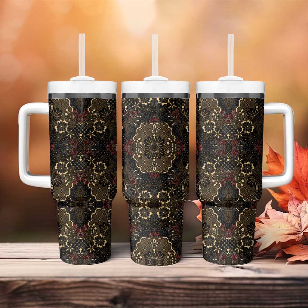Indonesia Javanese Batik Nelson Mandela Madiba Vintage Style Tumbler With Handle LT15
