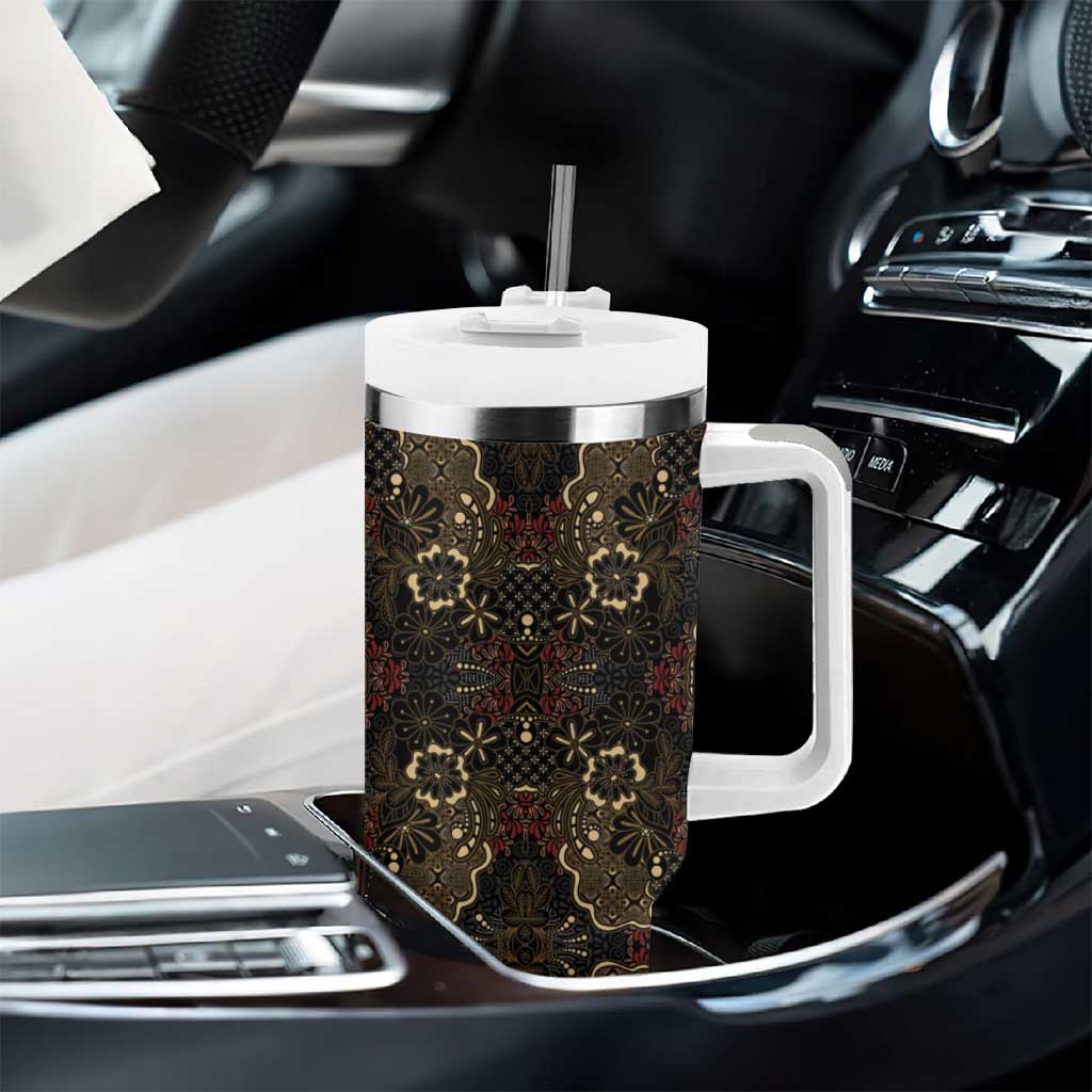 Indonesia Javanese Batik Nelson Mandela Madiba Vintage Style Tumbler With Handle LT15
