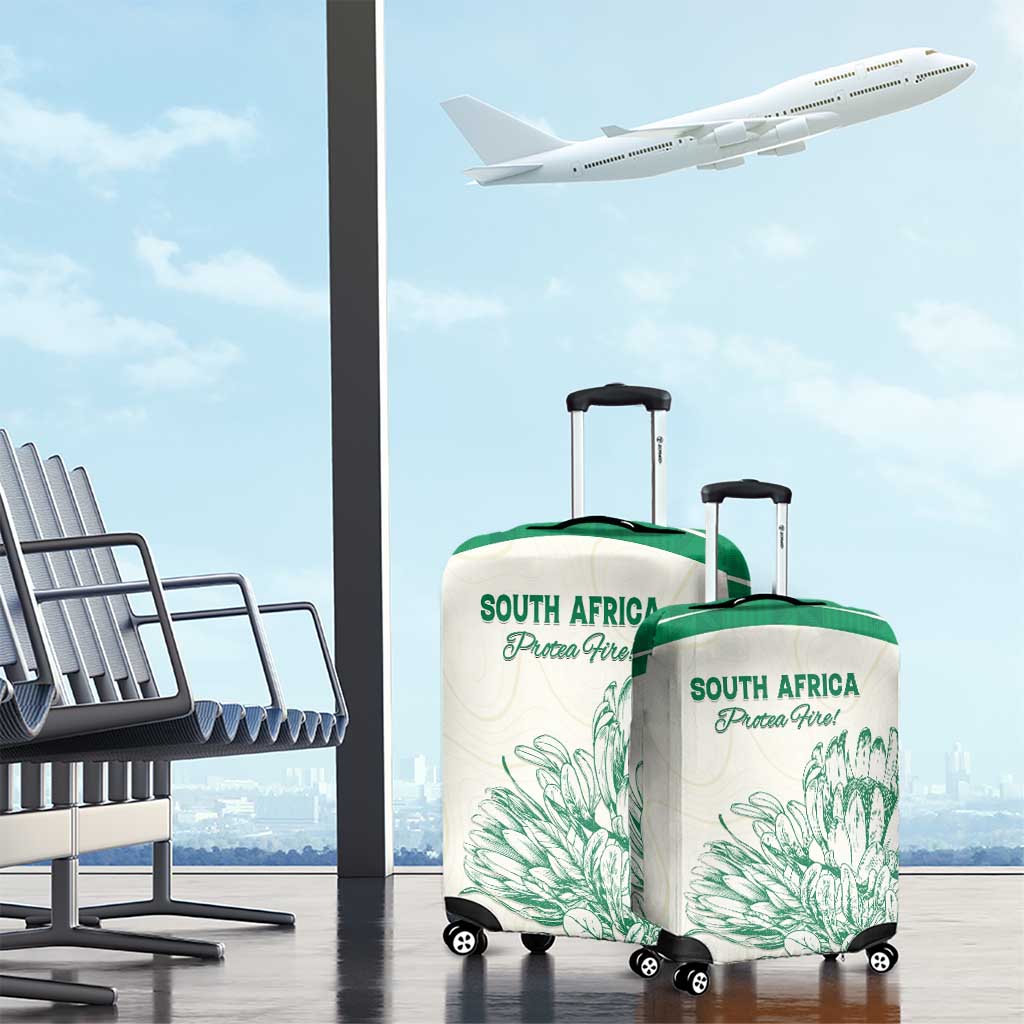 South Africa Cricket Luggage Cover Protea Fire LT15