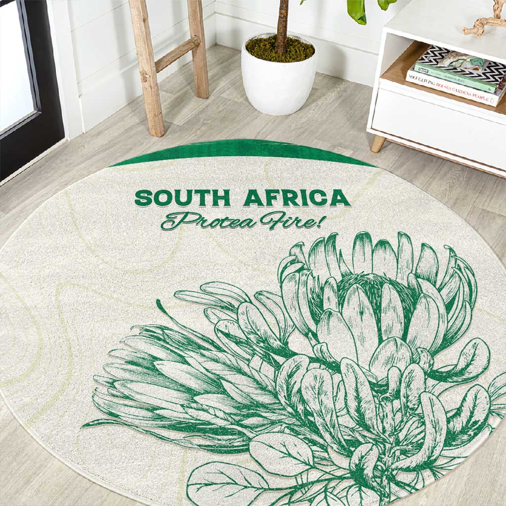 South Africa Cricket Round Carpet We Are Champions LT15