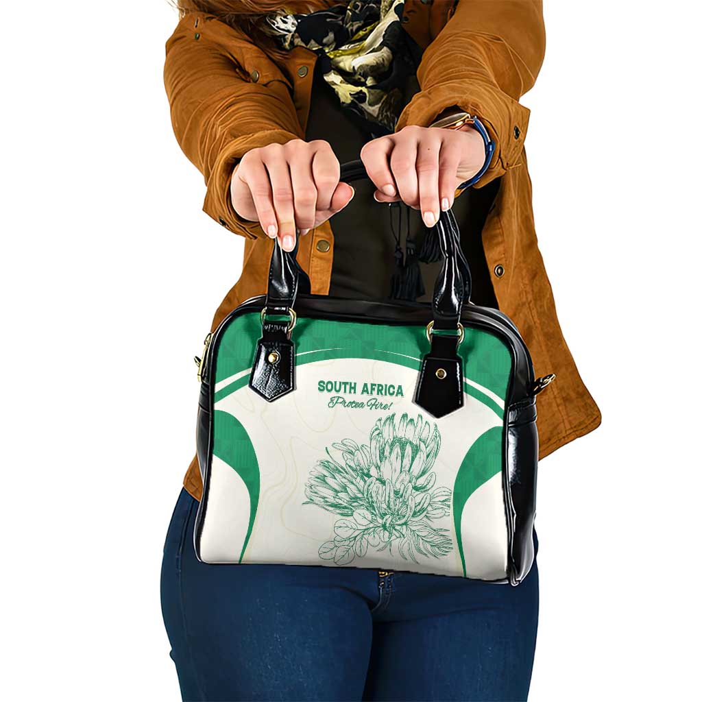 South Africa Cricket Shoulder Handbag Protea Fire LT15