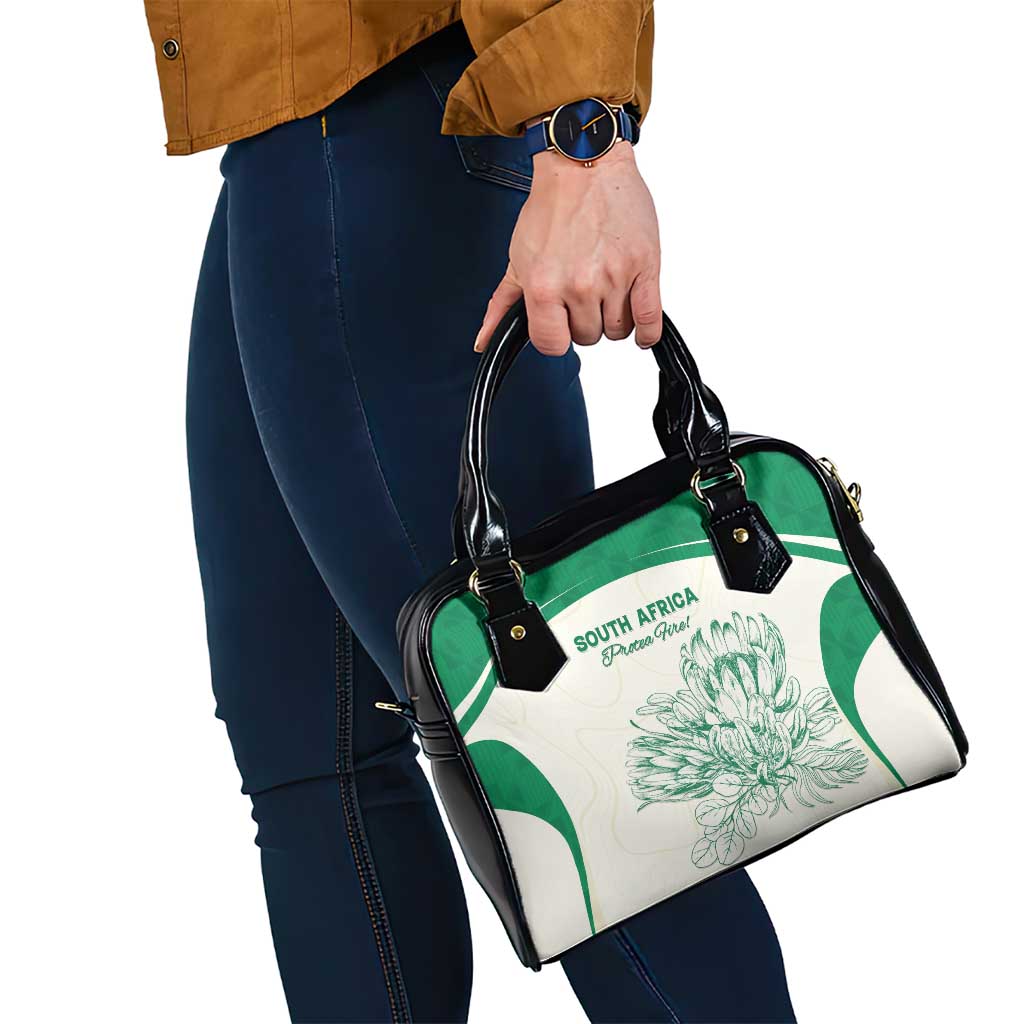 South Africa Cricket Shoulder Handbag Protea Fire LT15