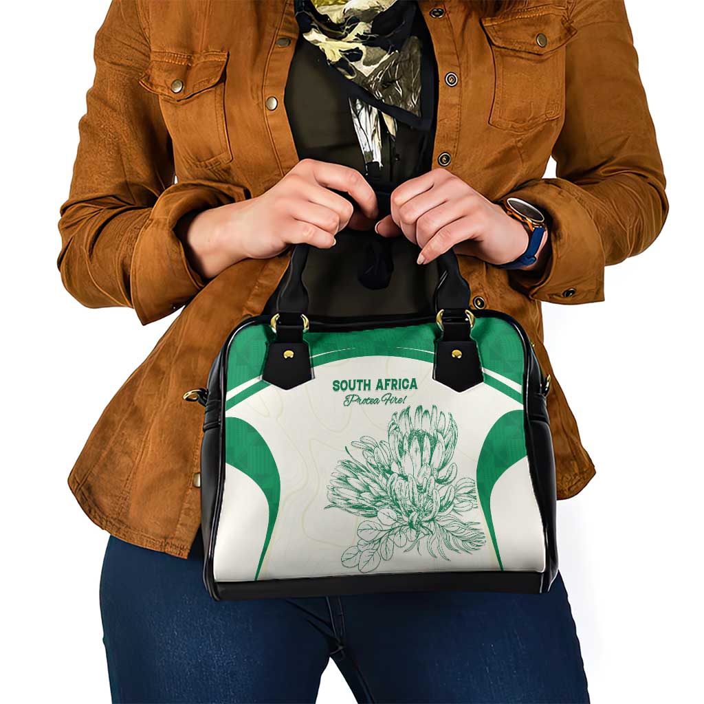 South Africa Cricket Shoulder Handbag Protea Fire LT15