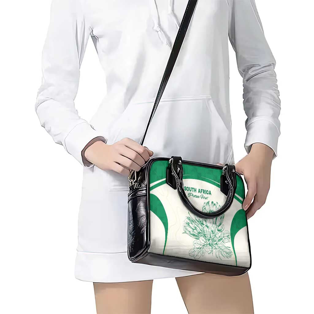 South Africa Cricket Shoulder Handbag Protea Fire LT15