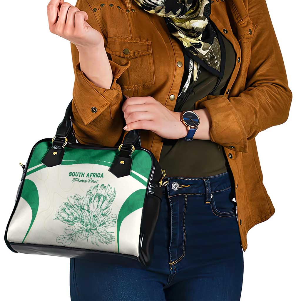 South Africa Cricket Shoulder Handbag Protea Fire LT15