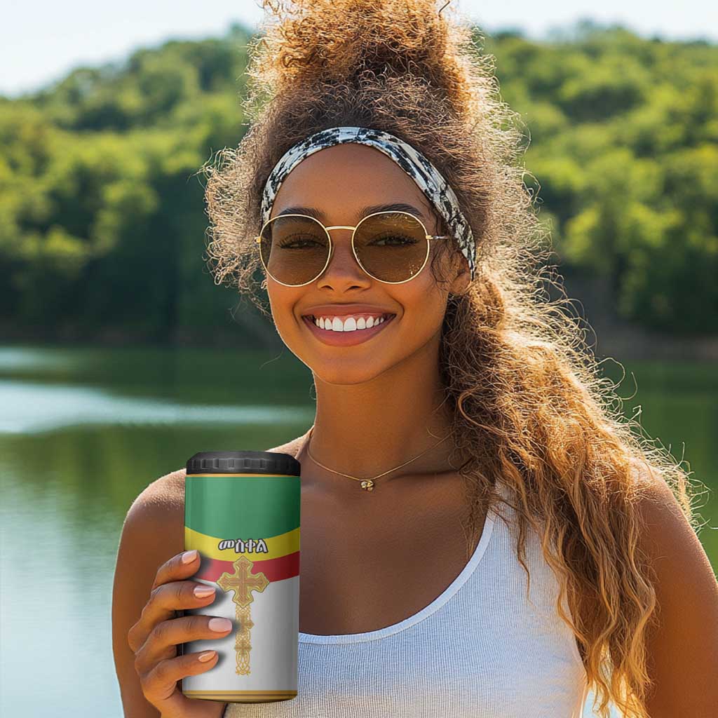 Meskel Ethiopia 4 in 1 Can Cooler Tumbler True Cross LT15