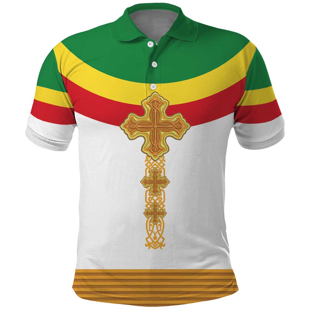 Ethiopia Meskel Polo Shirt Ethiopian Cross LT15