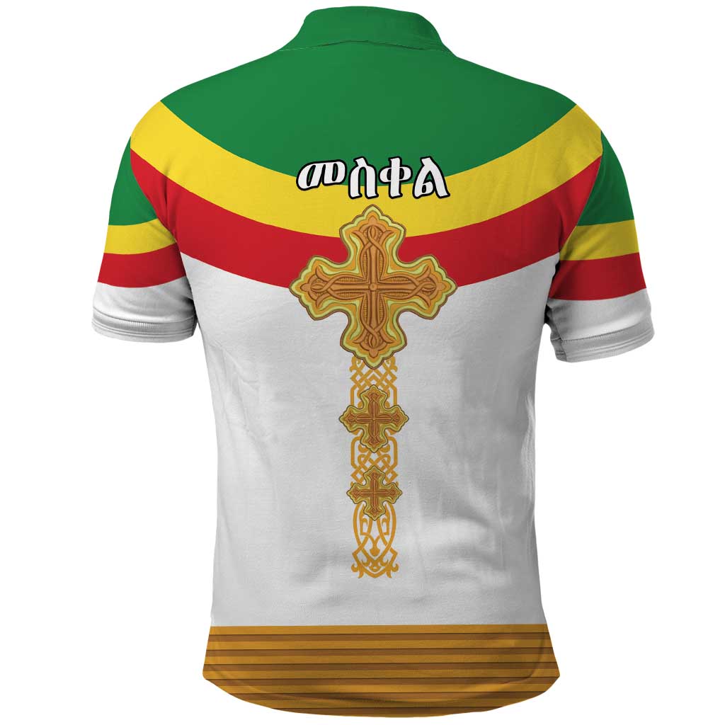 Ethiopia Meskel Polo Shirt Ethiopian Cross LT15