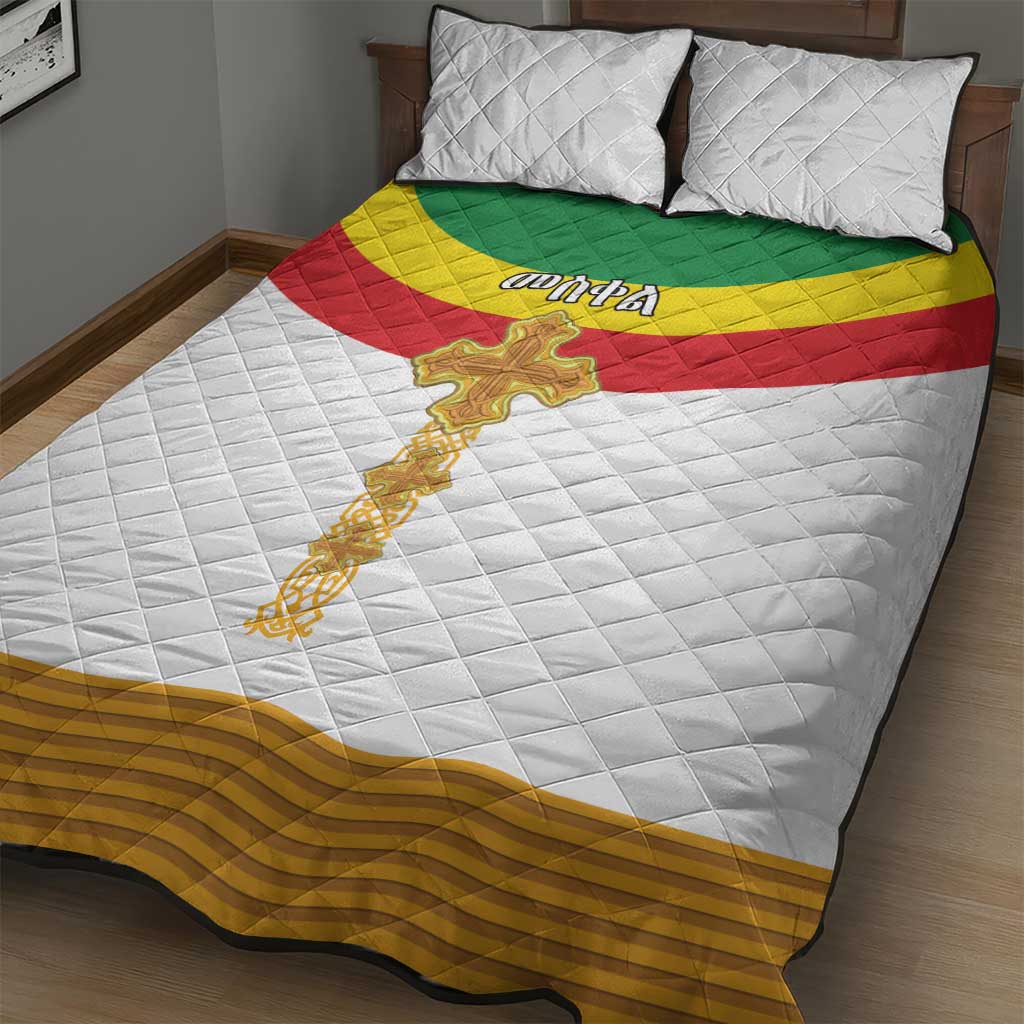 Meskel Ethiopia Quilt Bed Set True Cross LT15