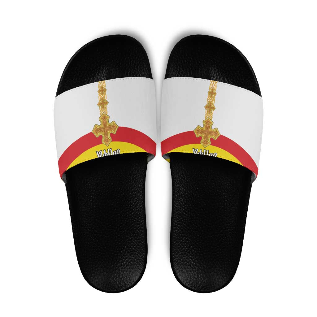 Ethiopia Meskel Slide Sandals Ethiopian Cross LT15