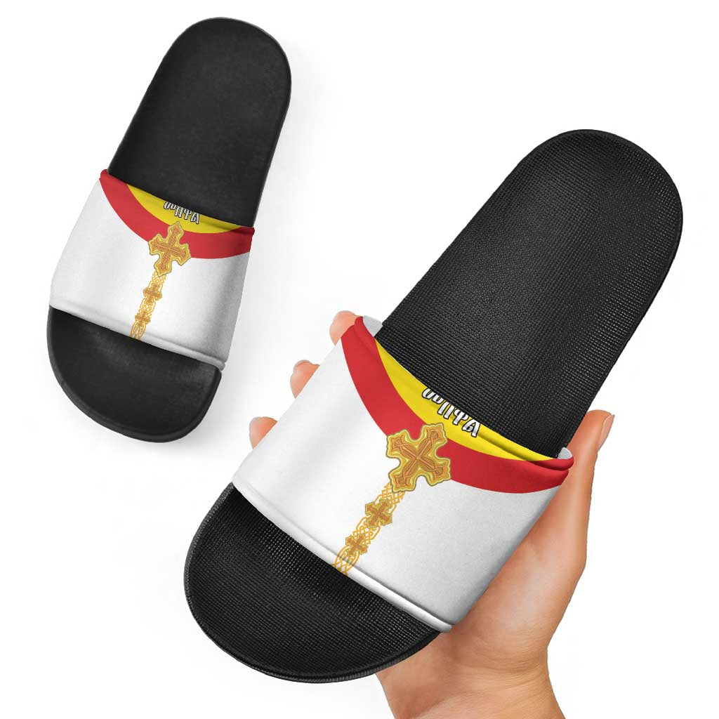 Ethiopia Meskel Slide Sandals Ethiopian Cross LT15