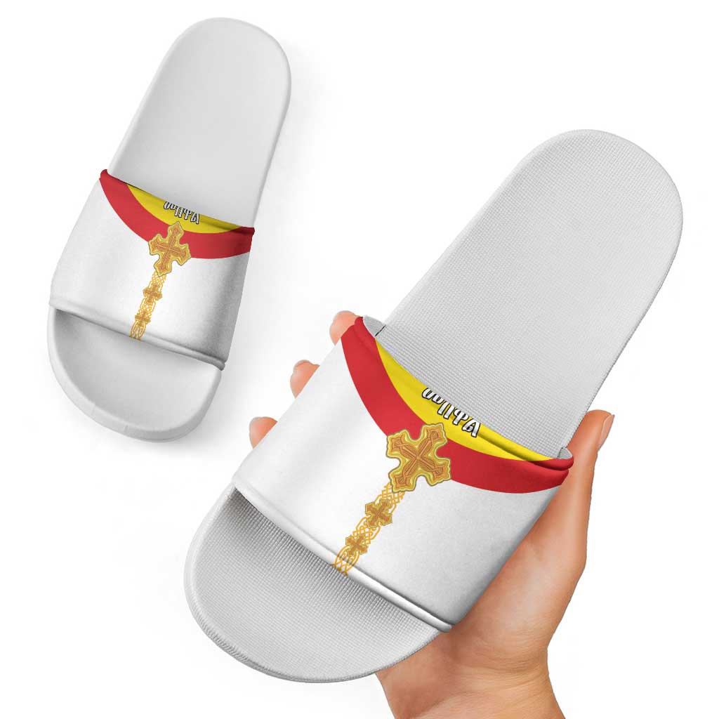 Ethiopia Meskel Slide Sandals Ethiopian Cross LT15