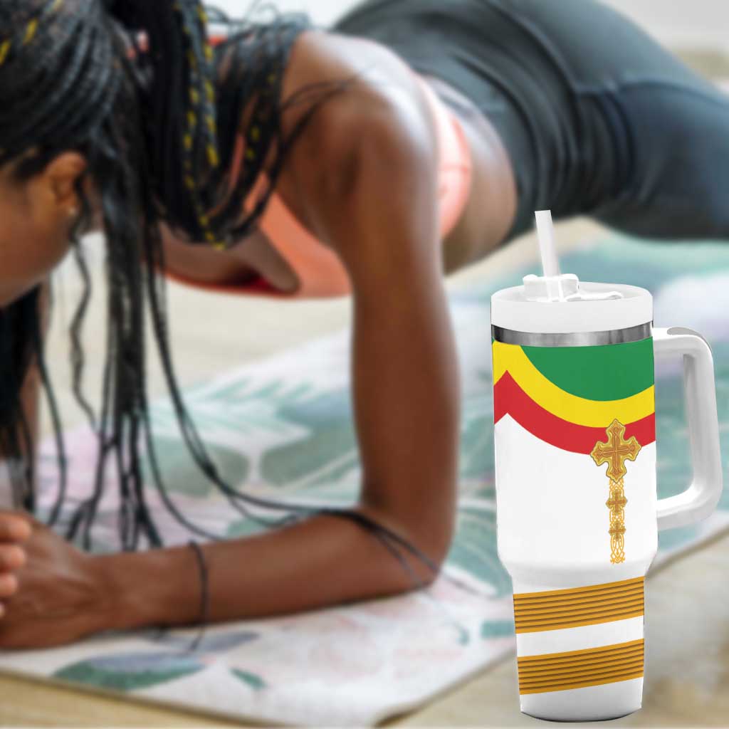 Meskel Ethiopia Tumbler With Handle True Cross LT15
