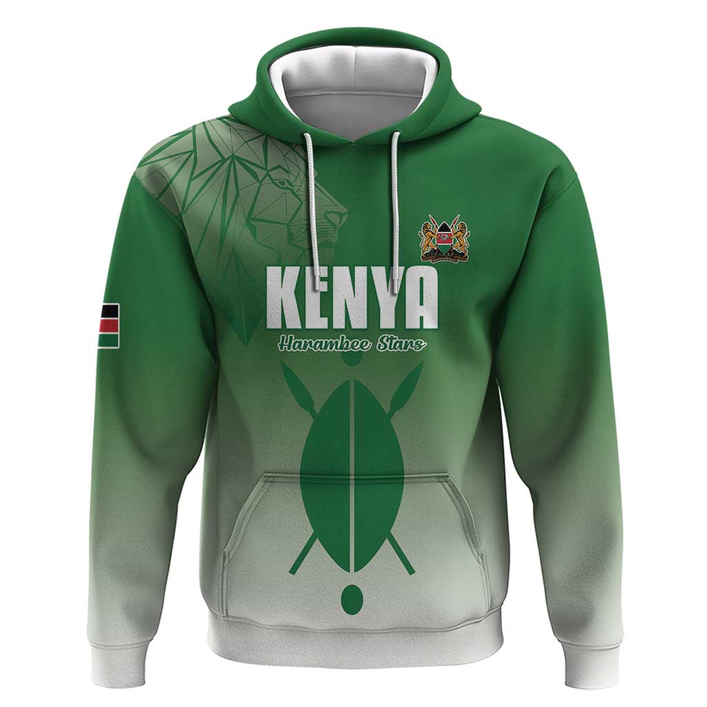 Custom Kenya Football Hoodie Go Champions Harambee Stars LT15