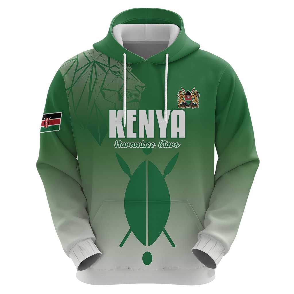 Custom Kenya Football Hoodie Go Champions Harambee Stars LT15