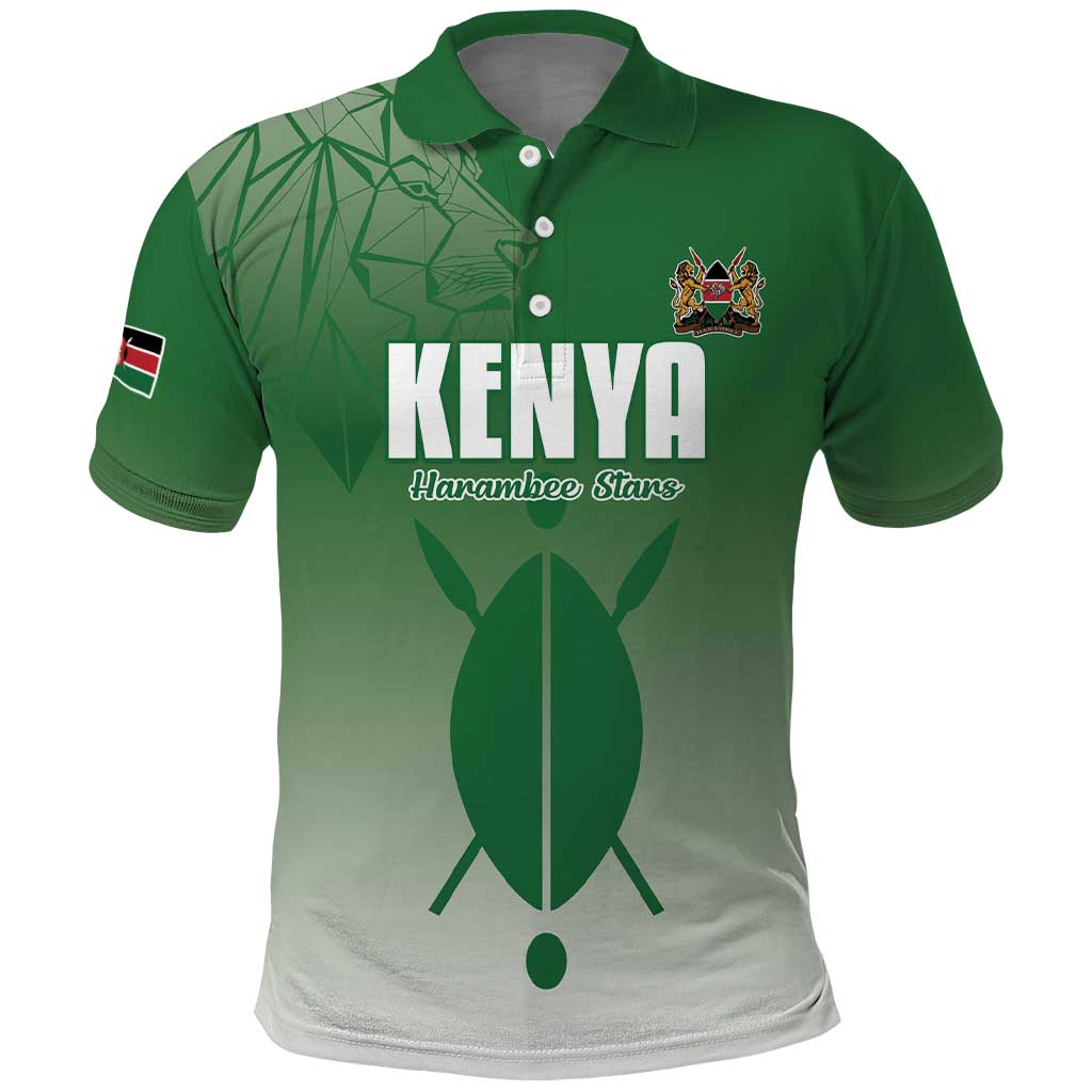 Custom Kenya Football Polo Shirt Go Champions Harambee Stars LT15
