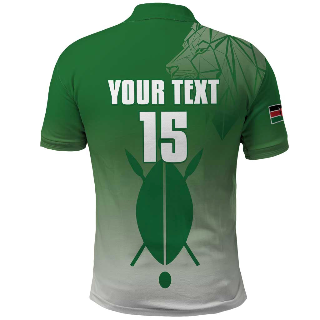 Custom Kenya Football Polo Shirt Go Champions Harambee Stars LT15