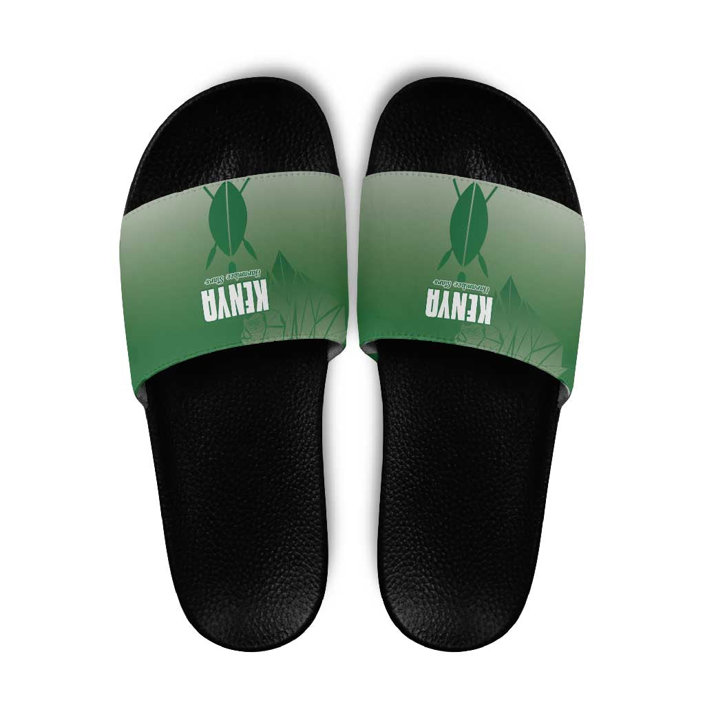 Kenya Football Slide Sandals Go Champions Harambee Stars LT15