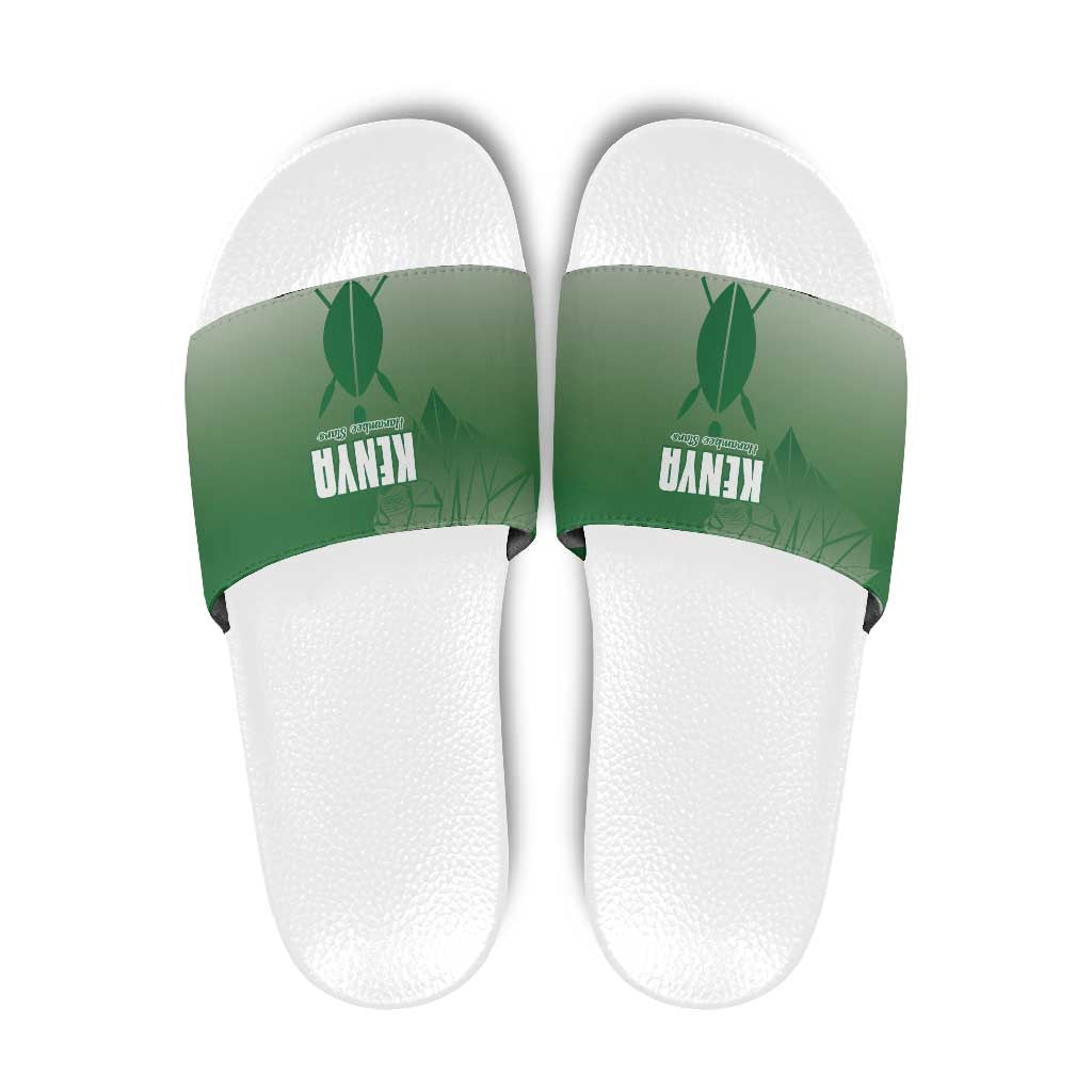Kenya Football Slide Sandals Go Champions Harambee Stars LT15