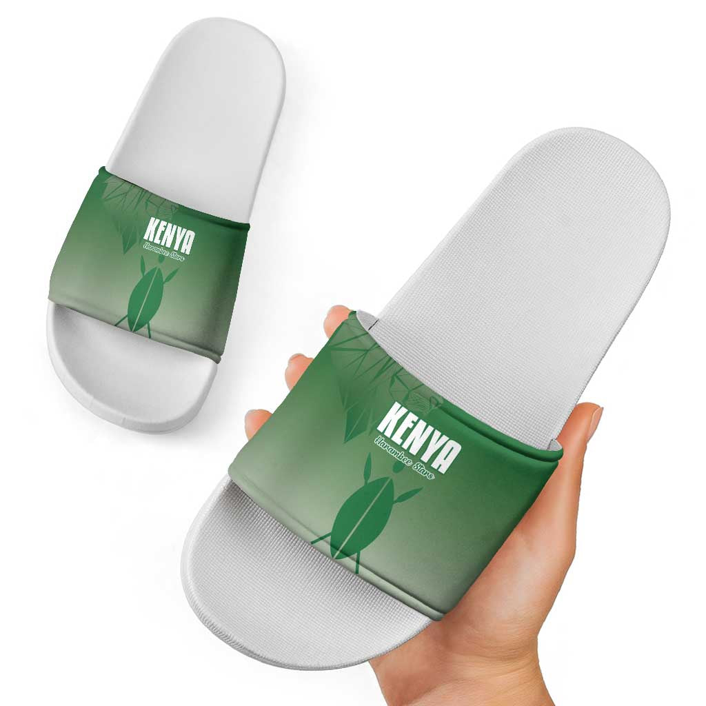 Kenya Football Slide Sandals Go Champions Harambee Stars LT15