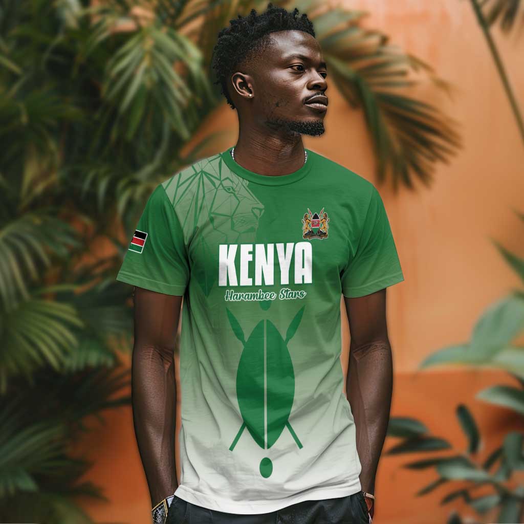 Custom Kenya Football T shirt Go Harambee Stars LT15